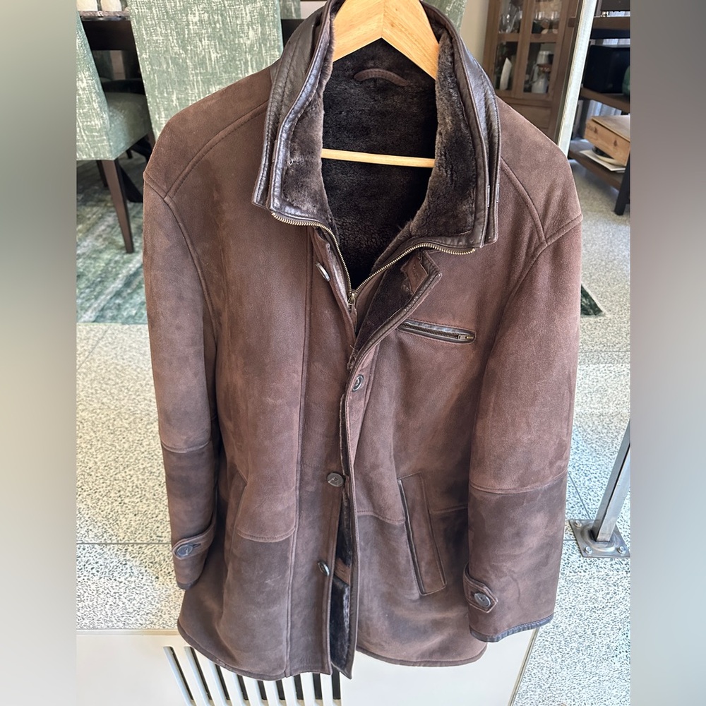 Antonio Bella Men’s Brown Shearling Coat